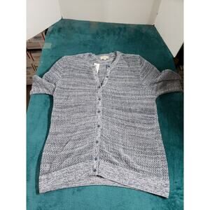 Loft Sweater Size Extra Large Womens Blue Long Sleeves Ladies Metallic NWT